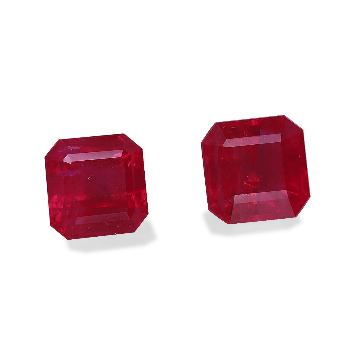 WC8941-25 : 3.45ct Red Burma Ruby - 6mm Pair 2466$ per carat